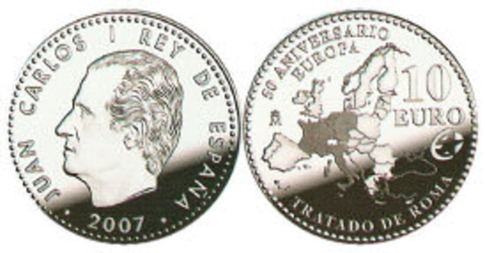 10 euros 50 anv. del Tratado de Roma